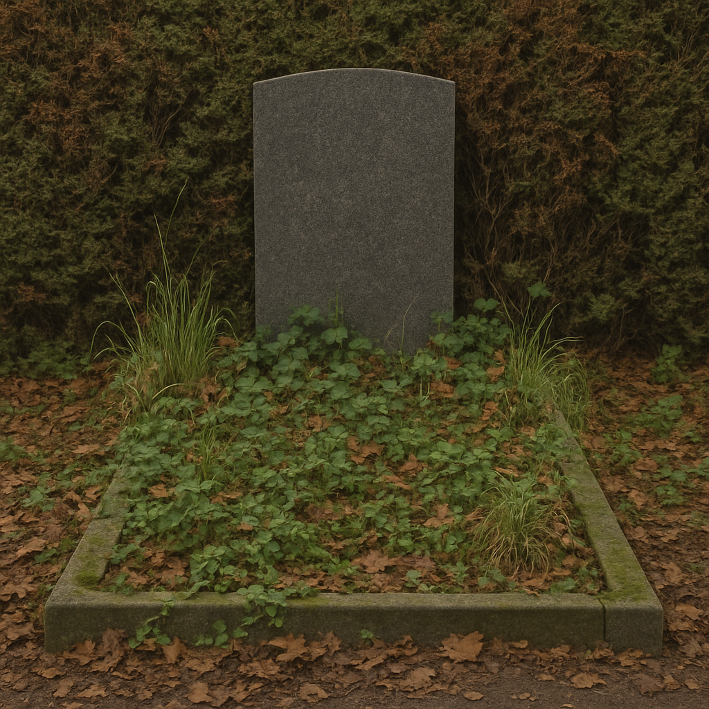 Grabpflege vorher